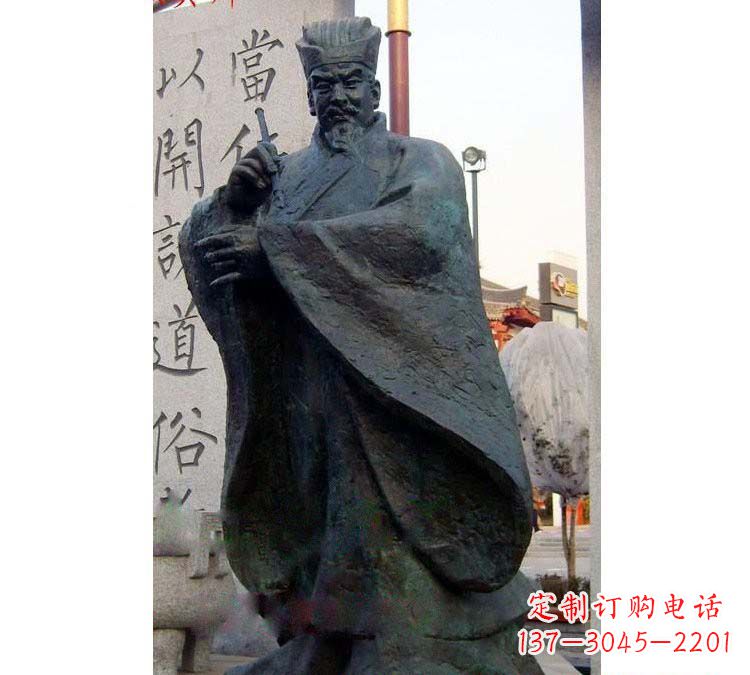 泰州铸铜古代名人颜真卿