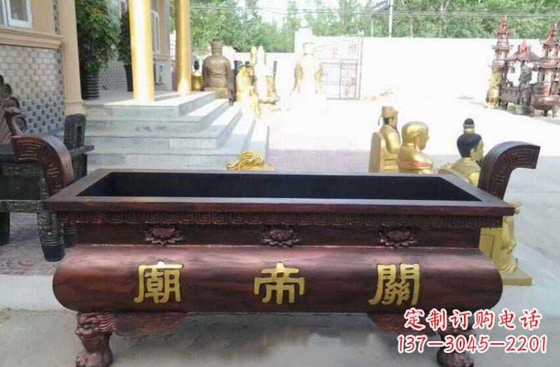 泰州铸铜关帝庙香炉