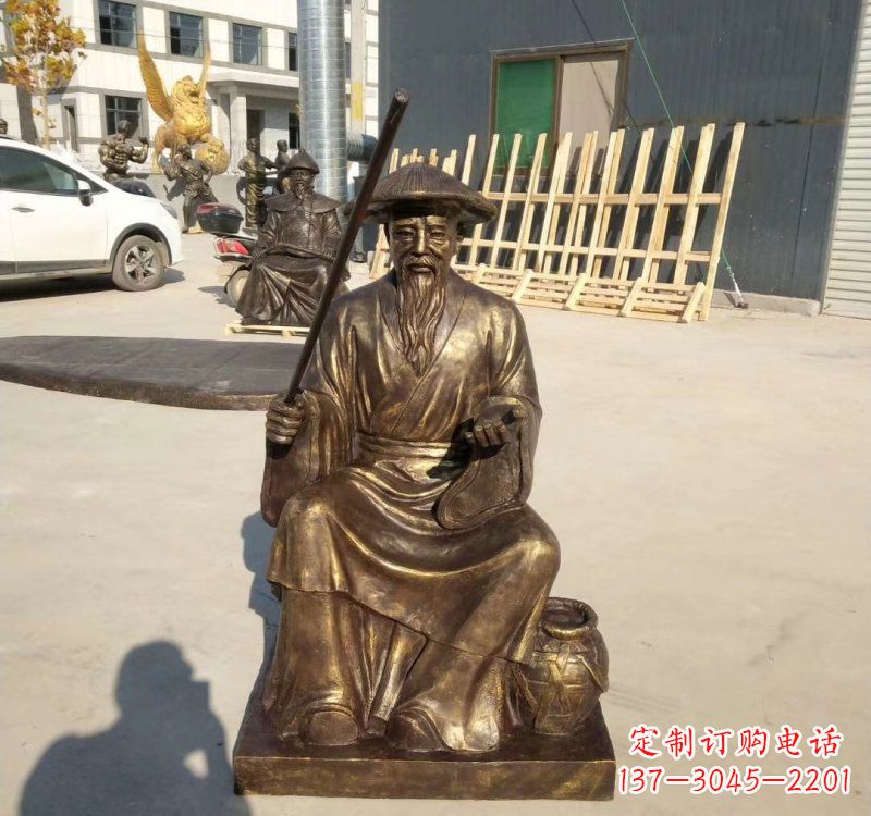 泰州铸铜姜太公钓鱼