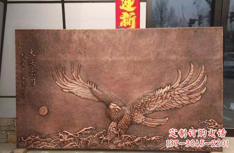 泰州铸铜老鹰浮雕
