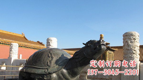 泰州铸铜龙龟寺庙神兽铜雕