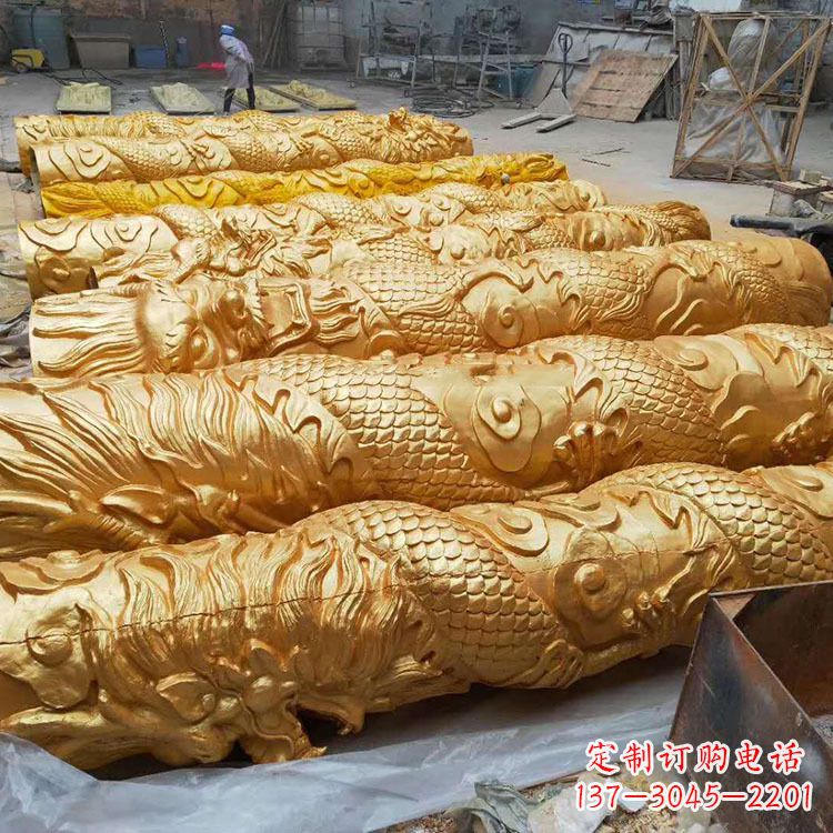 泰州铸铜龙柱