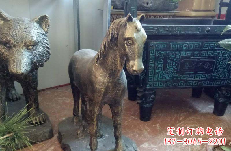泰州铸铜马雕塑222
