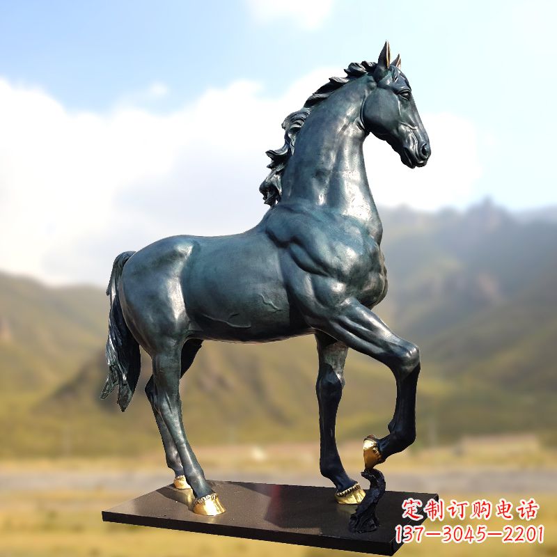 泰州铸铜马铜雕塑