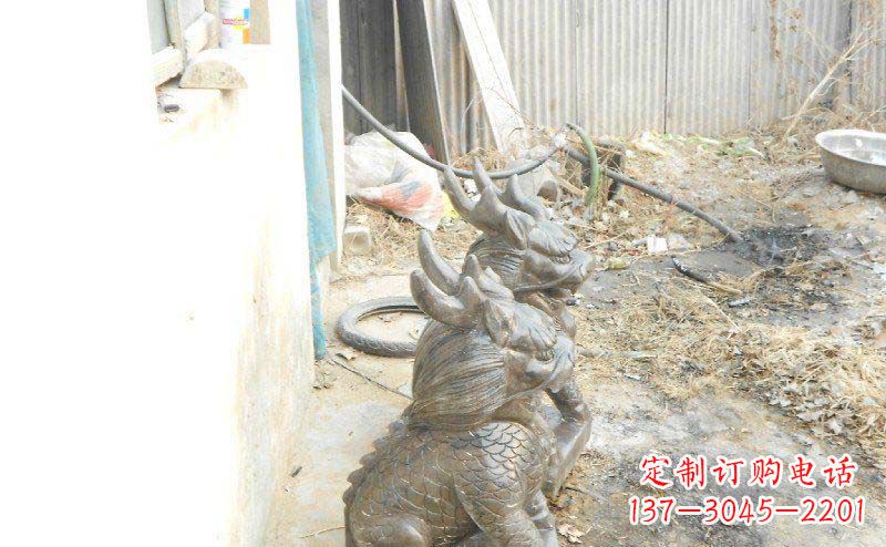 泰州铸铜麒麟古代神兽铜雕