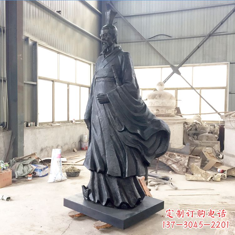 泰州铸铜屈原雕塑