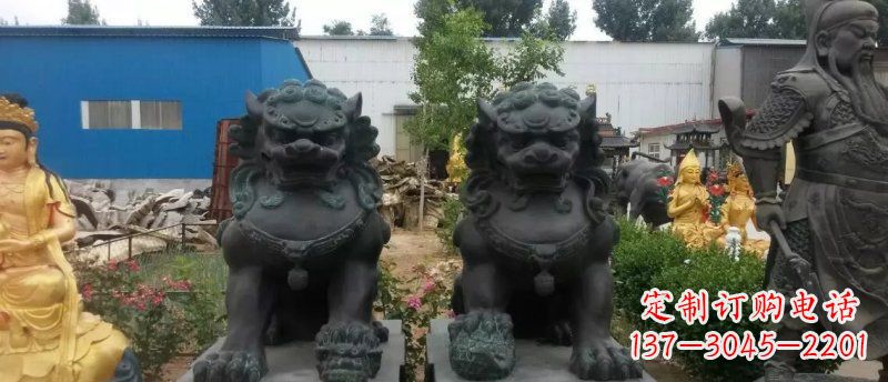泰州铸铜狮子看门狮子铜雕