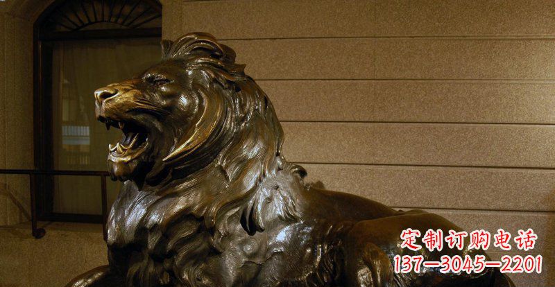 泰州铸铜狮子铜雕 (2)