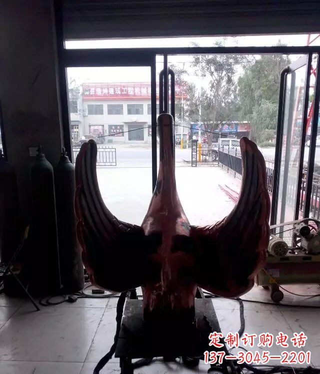 泰州铸铜天鹅公园动物铜雕 (2)