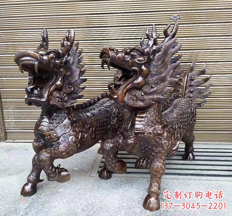 泰州铸铜铜麒麟