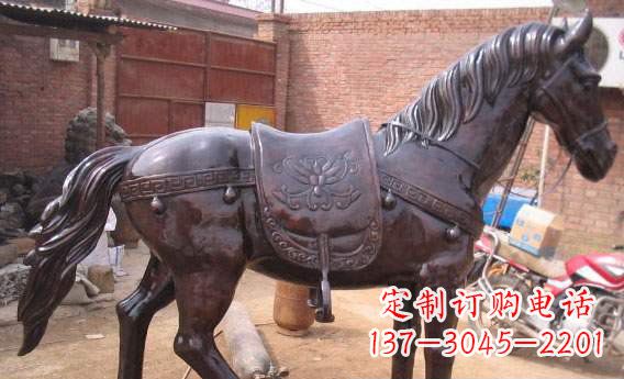 泰州紫铜马公园铜雕