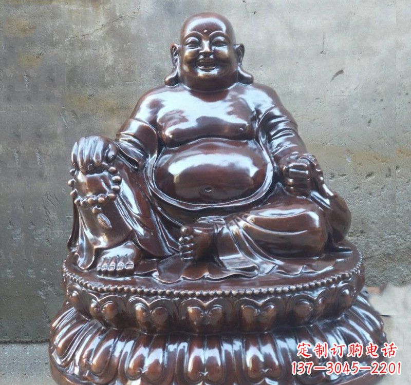 泰州宗教庙宇弥勒佛铜雕