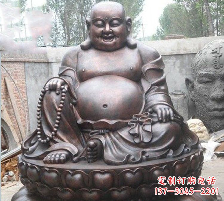 泰州宗教庙宇弥勒佛铜雕222