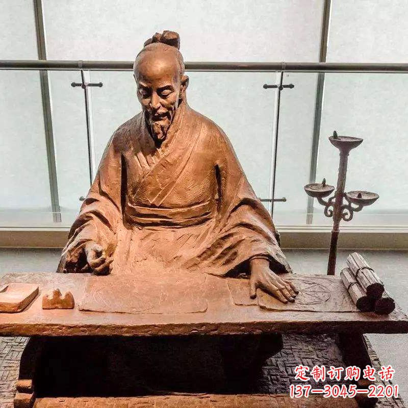 泰州祖冲之圆周率情景小品雕塑-中国古代数学家著名历史人物
