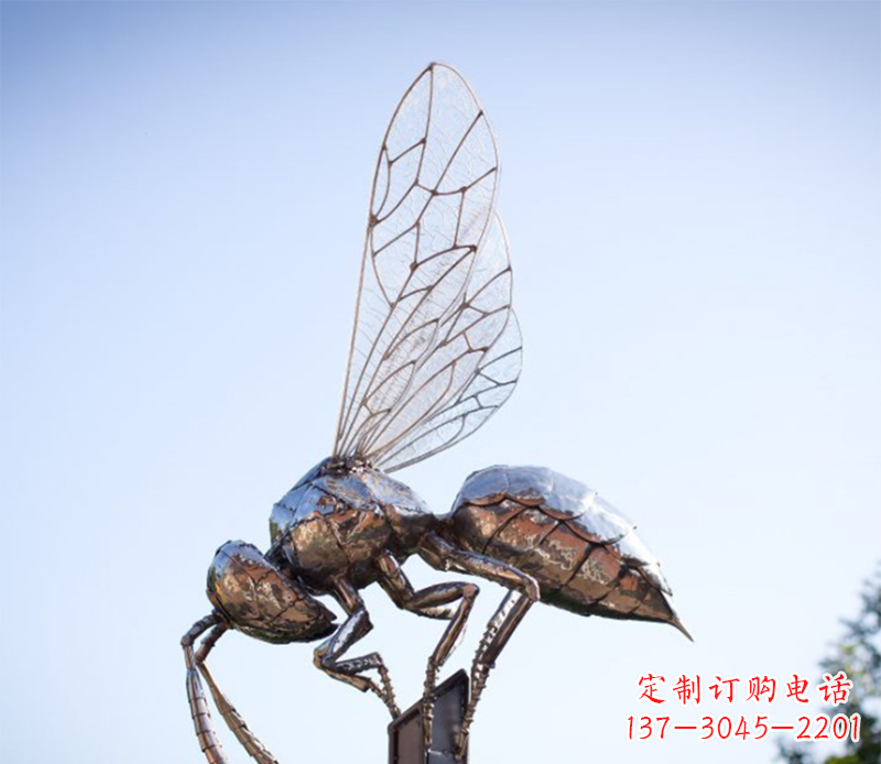 泰州蜜蜂雕塑不锈钢