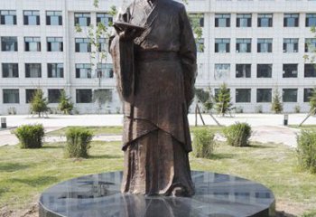 泰州祖冲之校园铜雕-纯铜铸造中国古代历史名人著名数学家